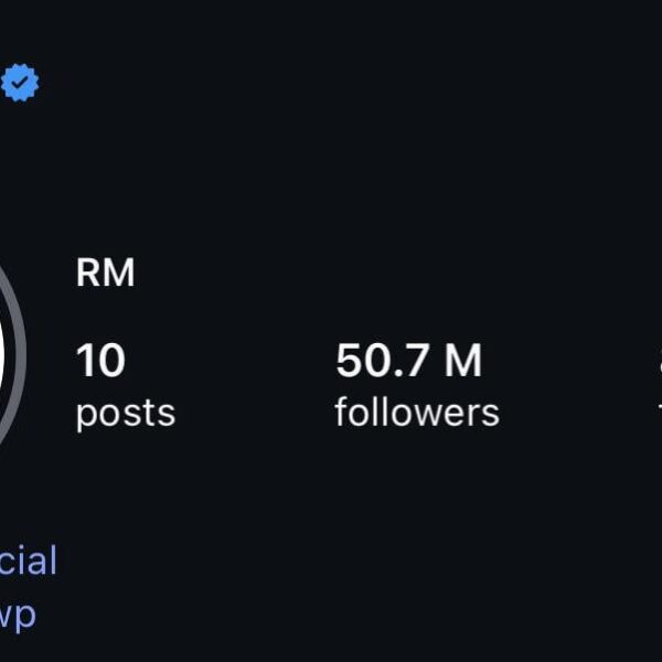 Namjoon has updated his Instagram profile pic and bio - 080426