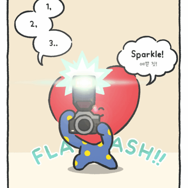 260423 BT21 on Instagram: COOKY beats the flash⚡️📸