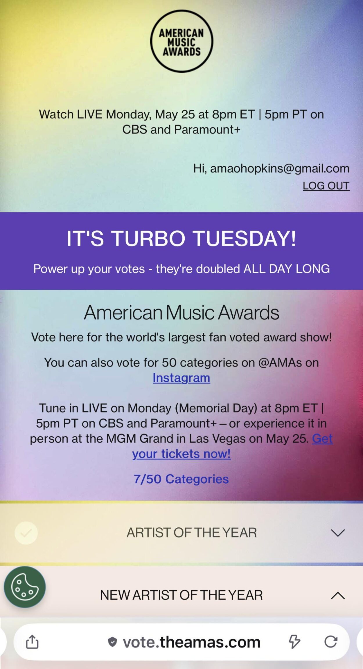 AMA votes doubled today