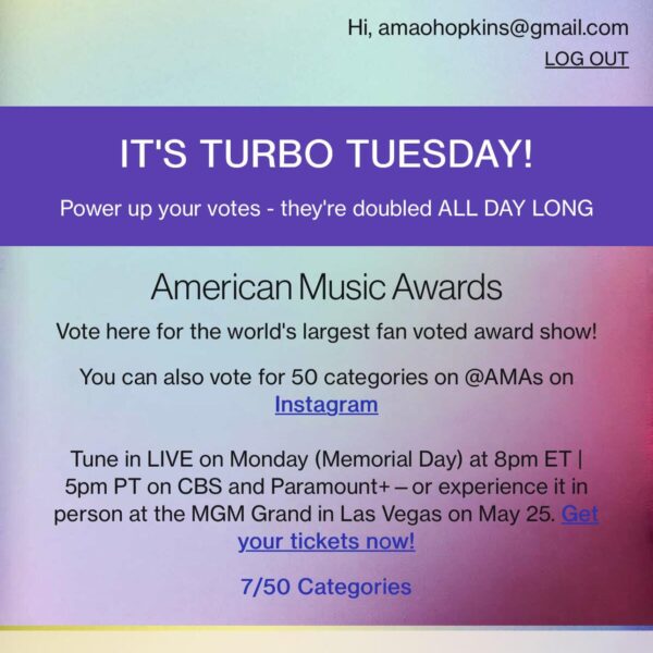 AMA votes doubled today