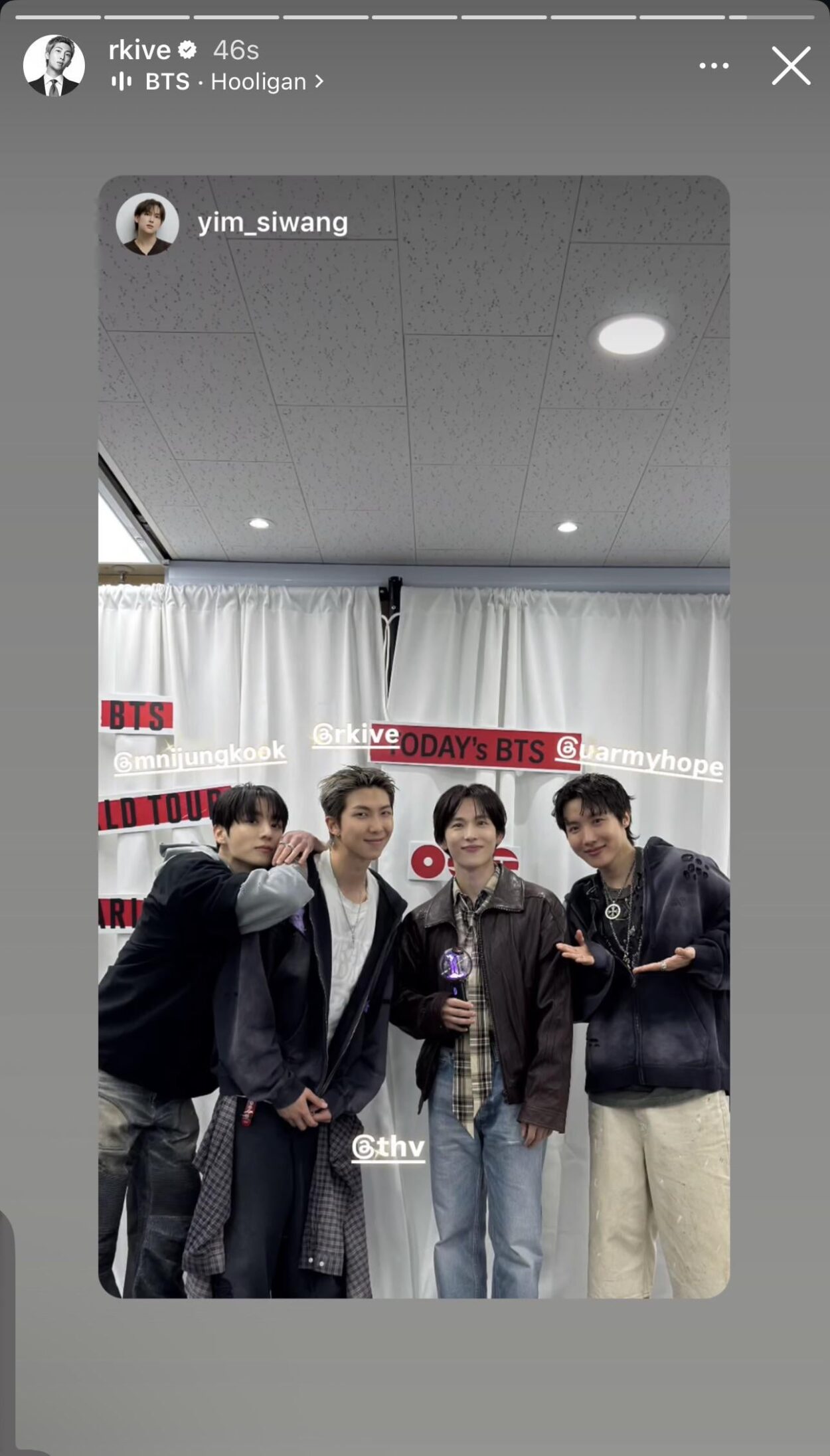 260413 RM on Instagram