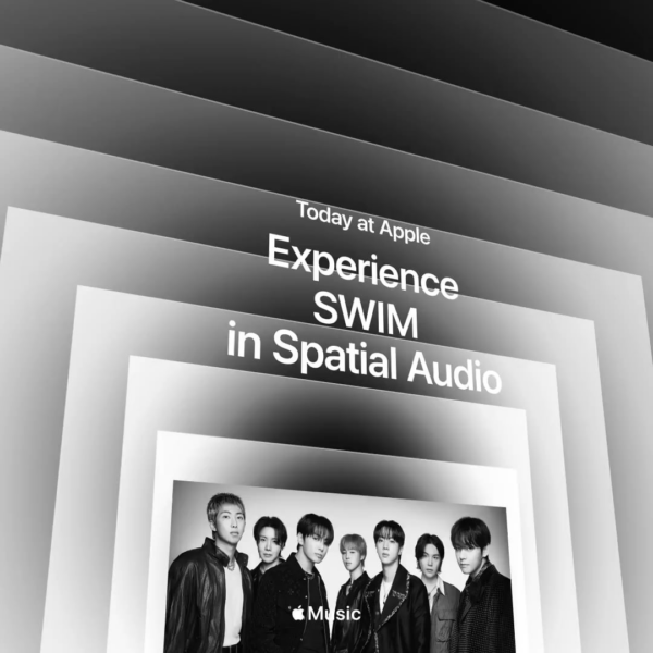 [BTS Official Twitter] ARMY! Sign up for an exclusive Spatial Audio listening session of our new single ‘SWIM' at your favorite Apple Store. Limited spots available now - 010426