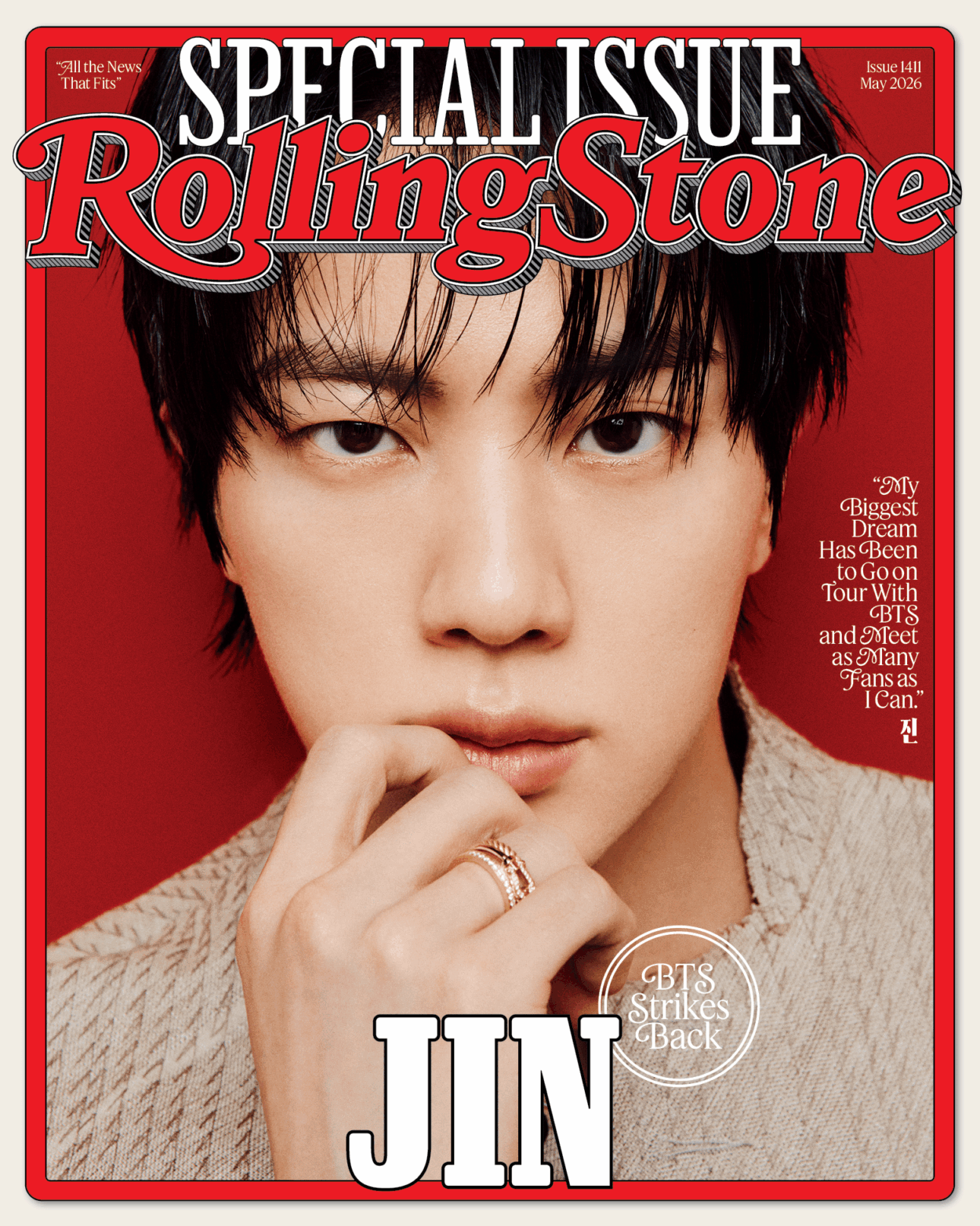 [Rolling Stone] Jin for May 2026 issue - individual cover - 150426
