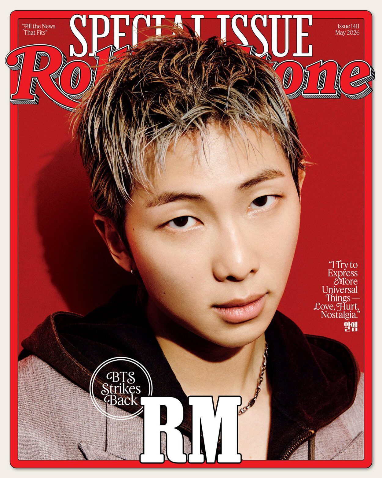 [Rolling Stone] Namjoon for May 2026 issue cover - 140426