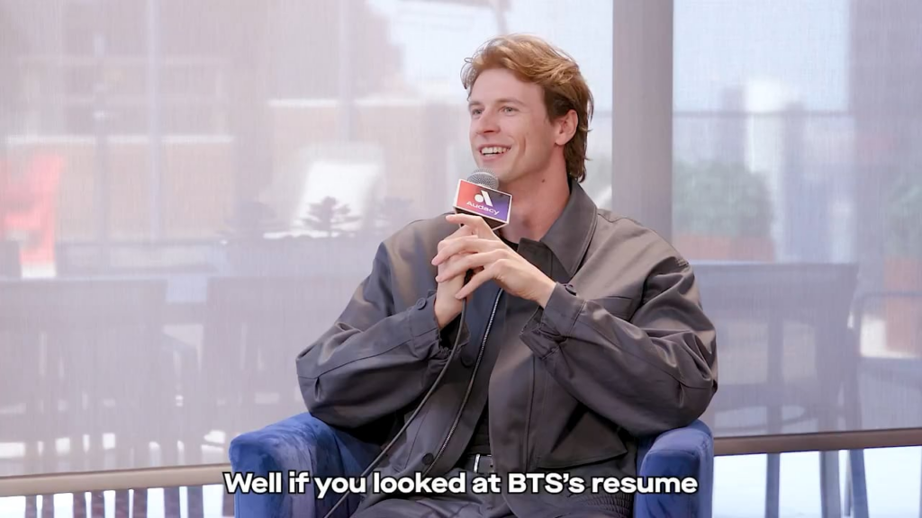 Audacy Twitter Post ft. BTS - 070426