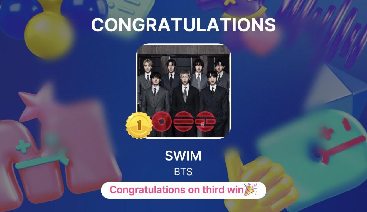 260409 BTS wins first place on today’s M Countdown earning their 11th win for ‘SWIM’ and a Triple Crown