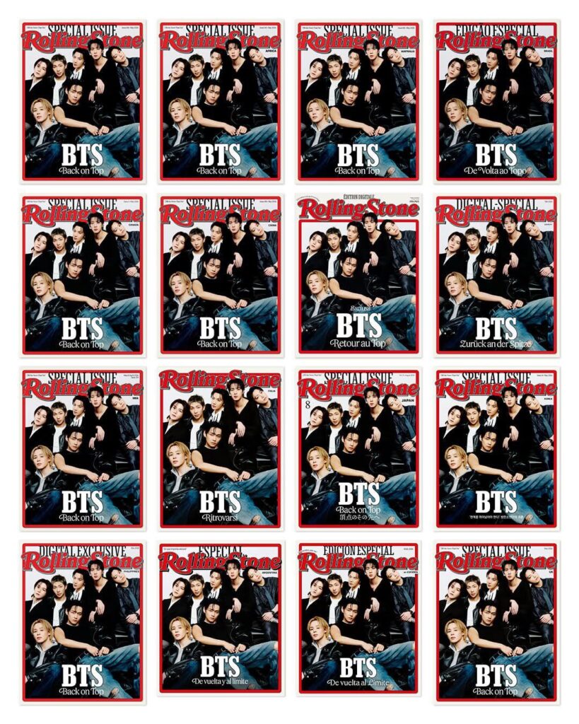 260415 Rolling Stone on Instagram (featuring BTS): BTS for Rolling Stone's May 2026 cover. A global issue 🌏