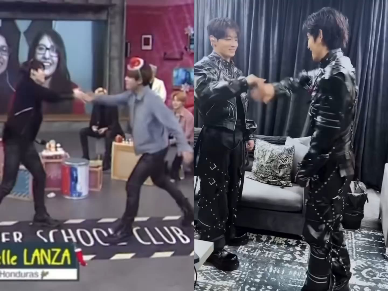 They brought the famous 'handshake' back