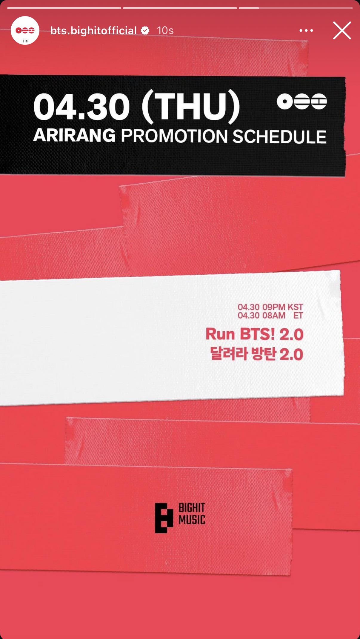 BTS Official IG Story 290426