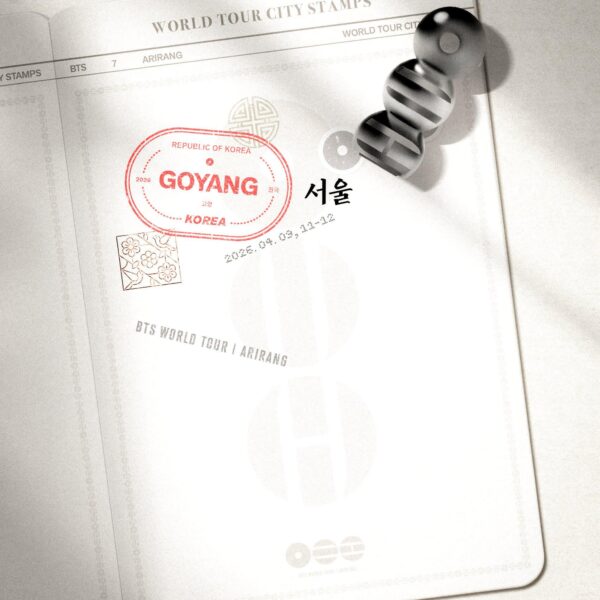 260409 HYBE MERCH on Twitter: BTS WORLD TOUR ‘ARIRANG' STAMP YOUR JOURNEY — GOYANG