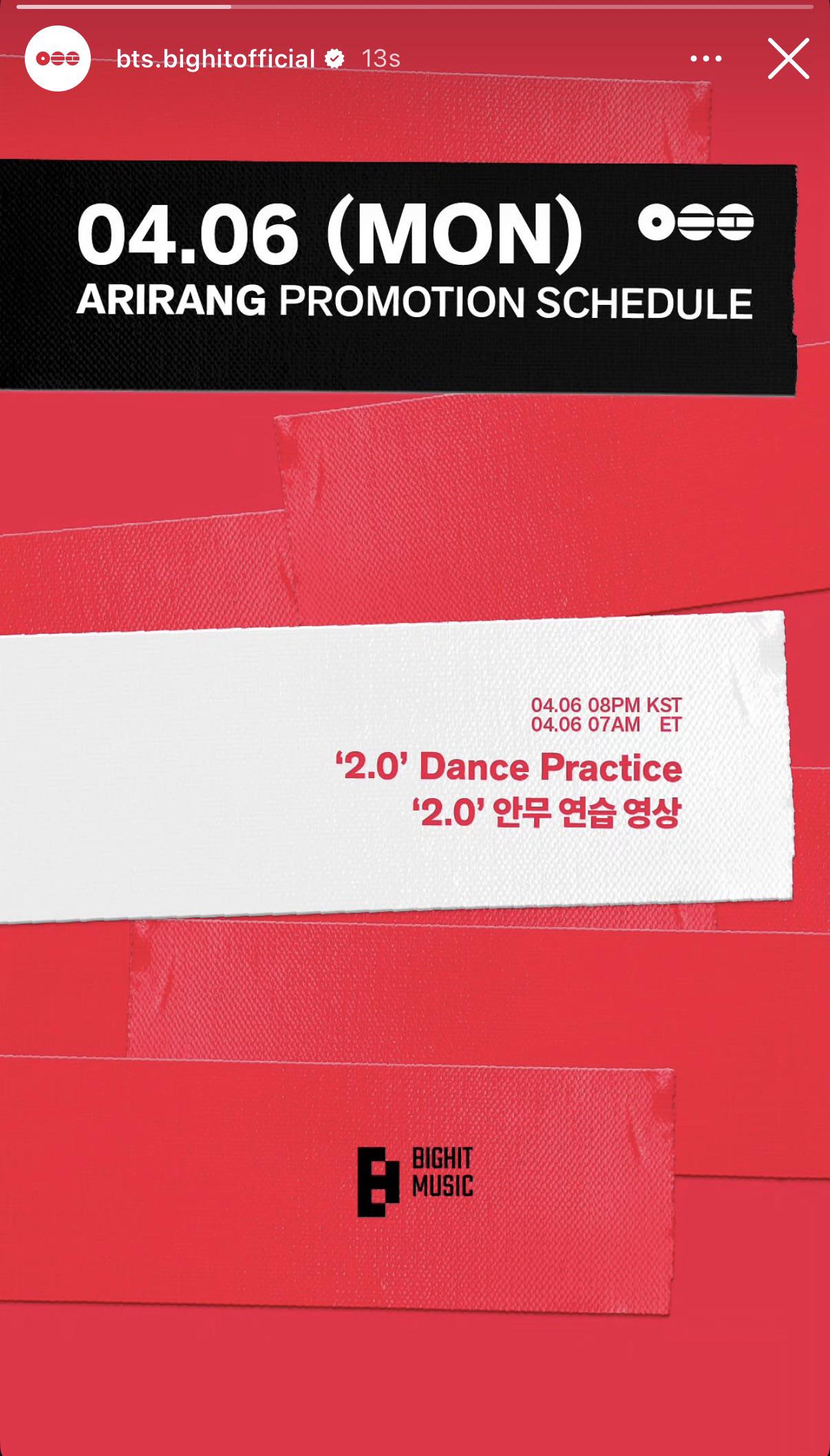 BTS Official IG Story 050426