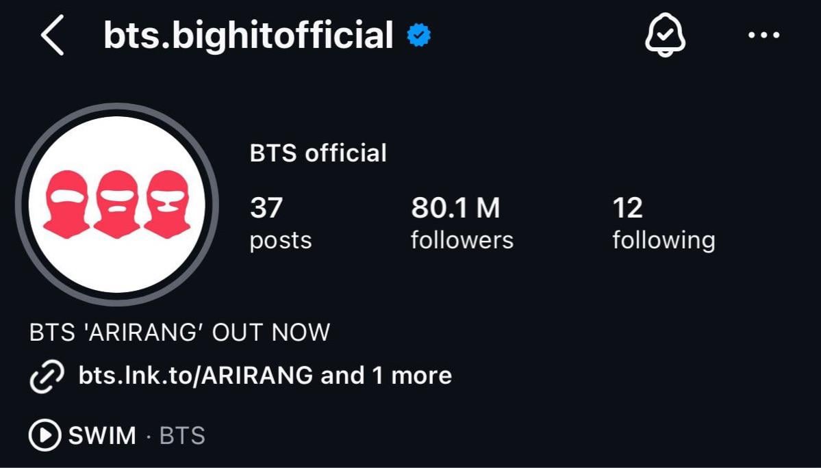 The profile pic for BTS Official’s Instagram account has been updated - 070426