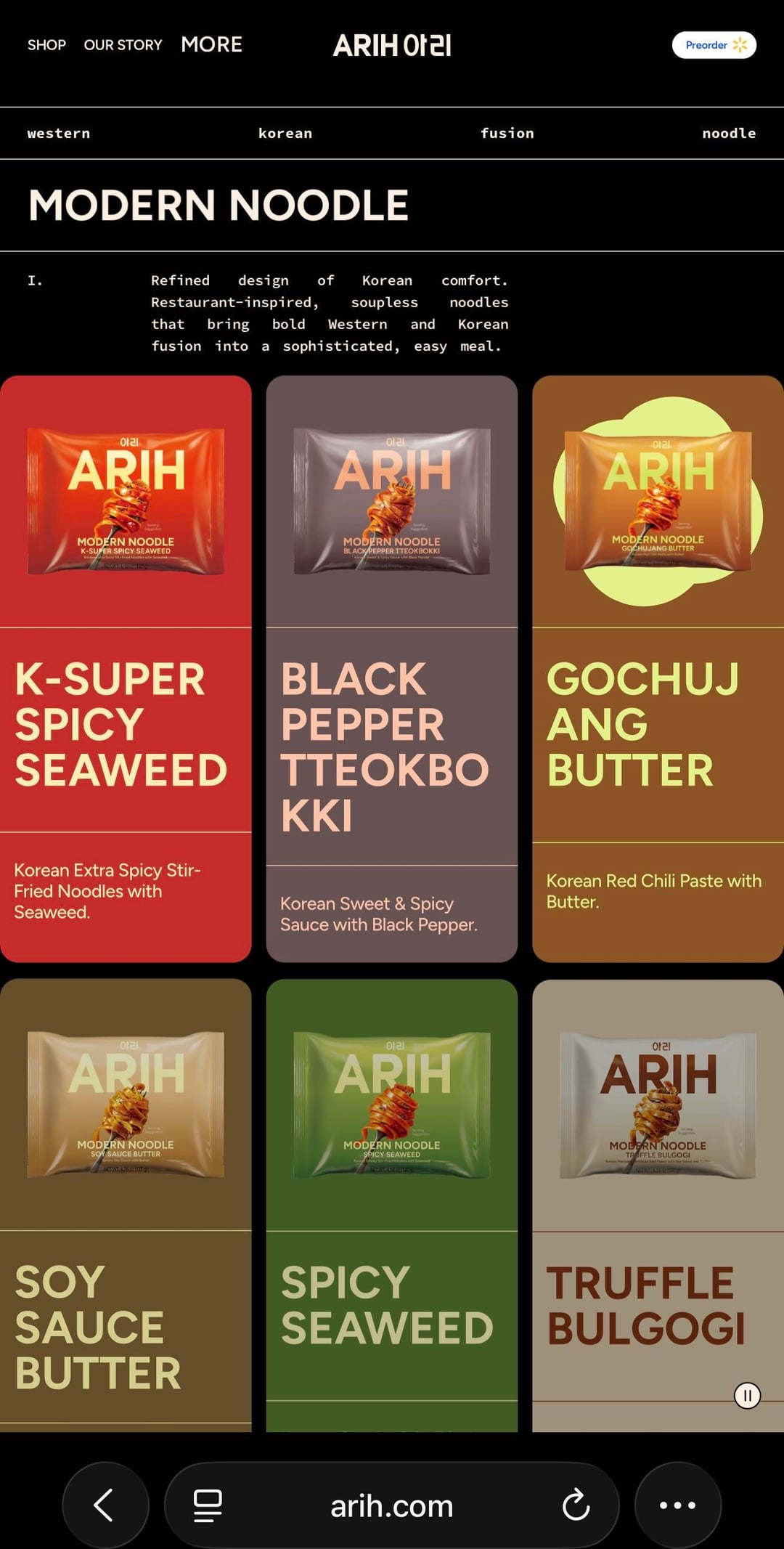 arih.com website has been updated with their products - 110426