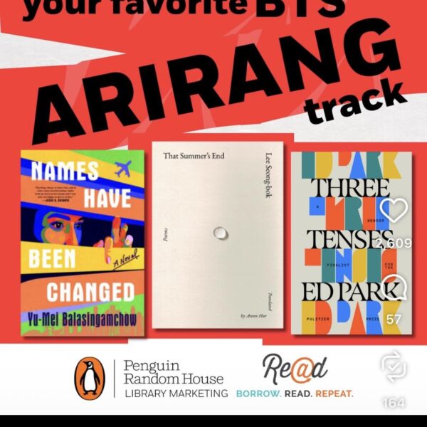 PRH and Borrow, Read, Repeat posted a list of books on instagram matched to Arirang tracks
