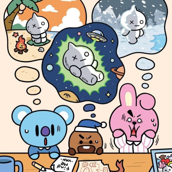 260403 BT21 on Instagram: [‘Finding VAN’ Series ￨ Prologue] VAN suddenly disappeared! 💨 Will BT21 be able to find VAN? 🔍