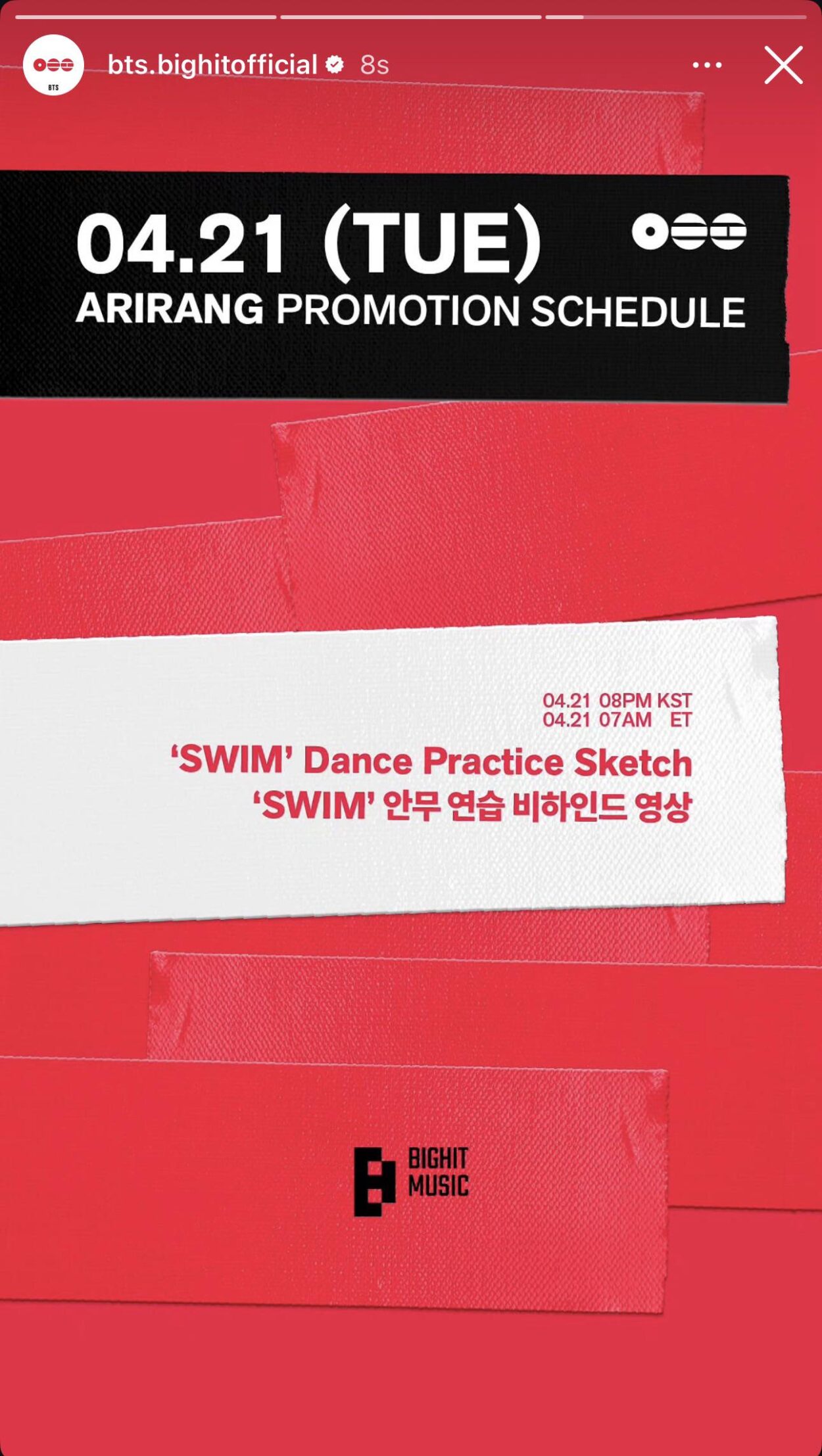 BTS Official IG Story 200426