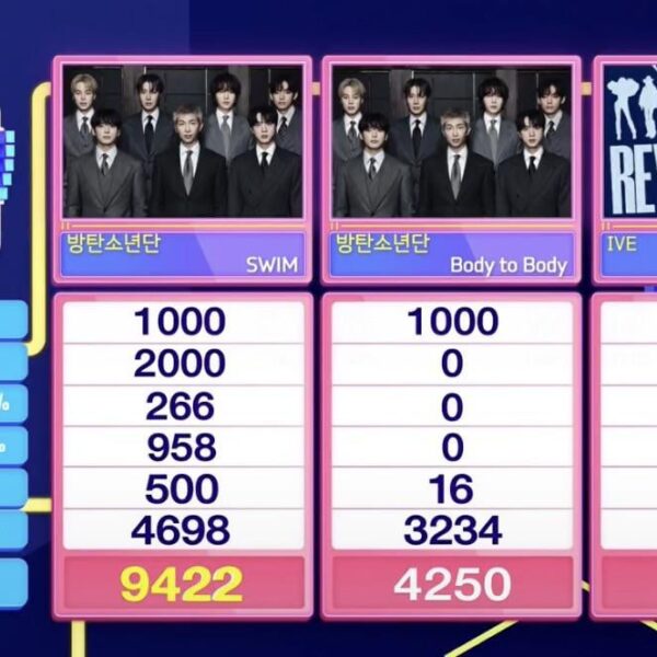 260405 BTS wins first place on today’s Inkigayo, earning their 9th win for “SWIM” and a 4th Double Crown!