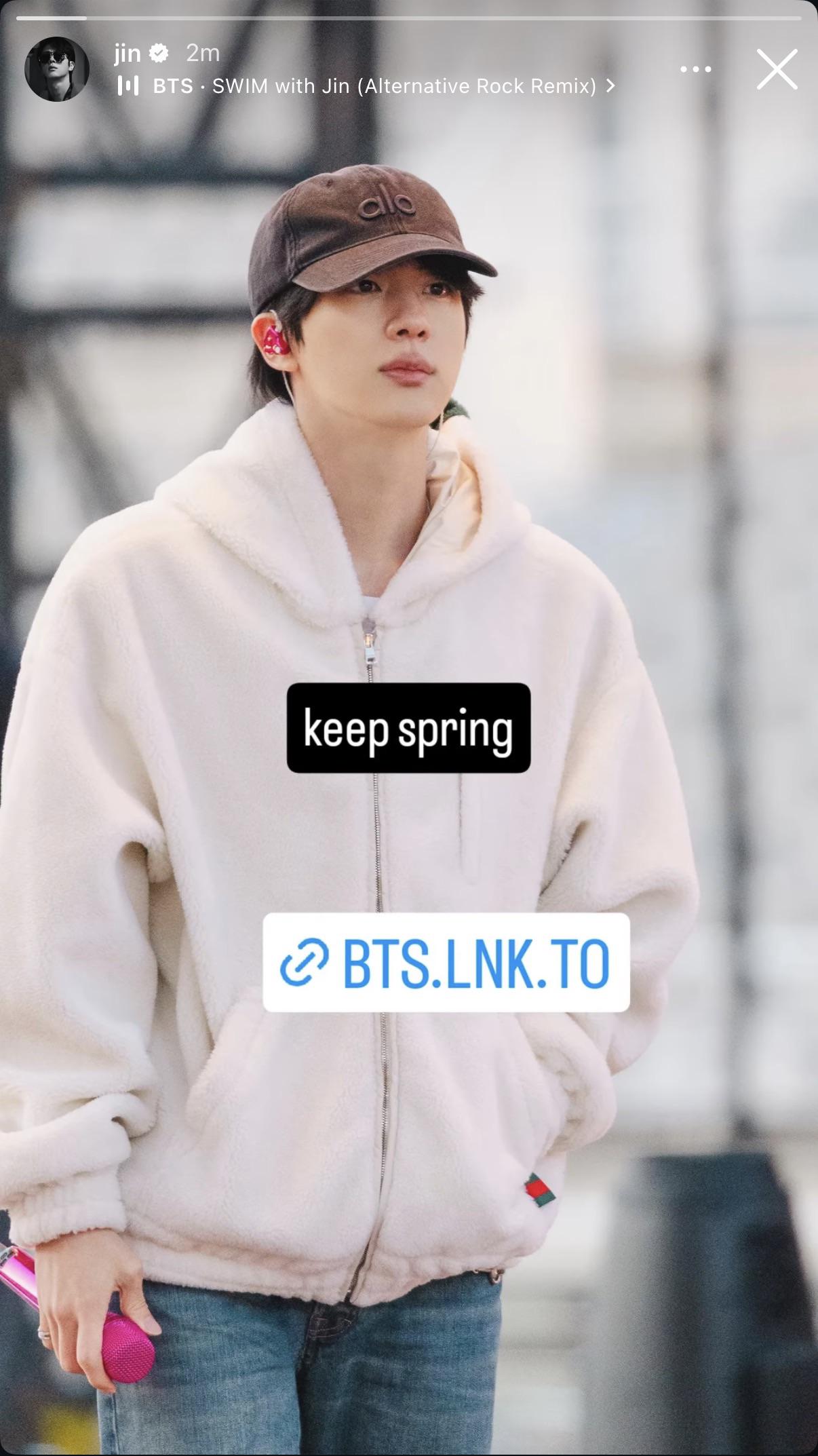 Jin IG Story (2) 080426