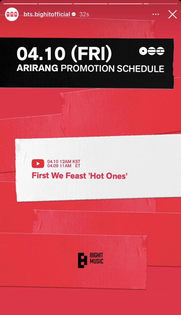 BTS Official IG Story 090426