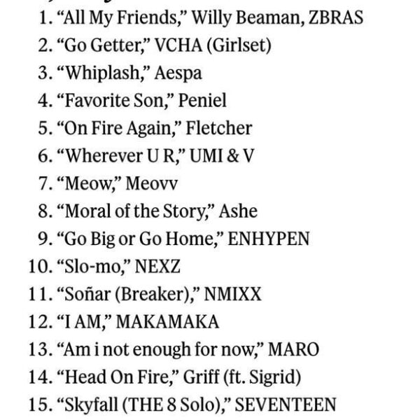 260331 V will be featured on the season 3 soundtrack for the Netflix original, ‘XO, Kitty’ (per Rolling Stone)