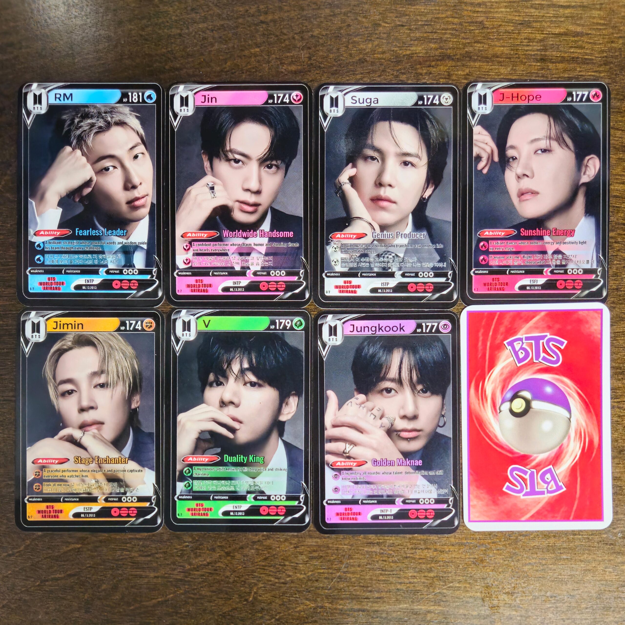 [GIVEAWAY] BTS Pokemon-Style Photo Cards [US ONLY]