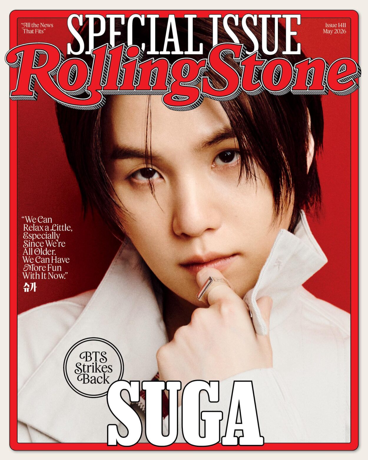 Rolling Stone: May 2026 Issue Individual Cover ft. SUGA - 160426