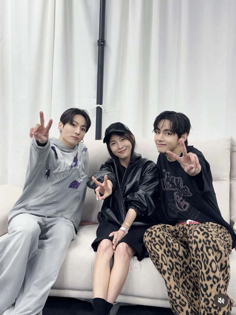 260412 Actress Ha Jiwon on Instagram ft. V and Jungkook