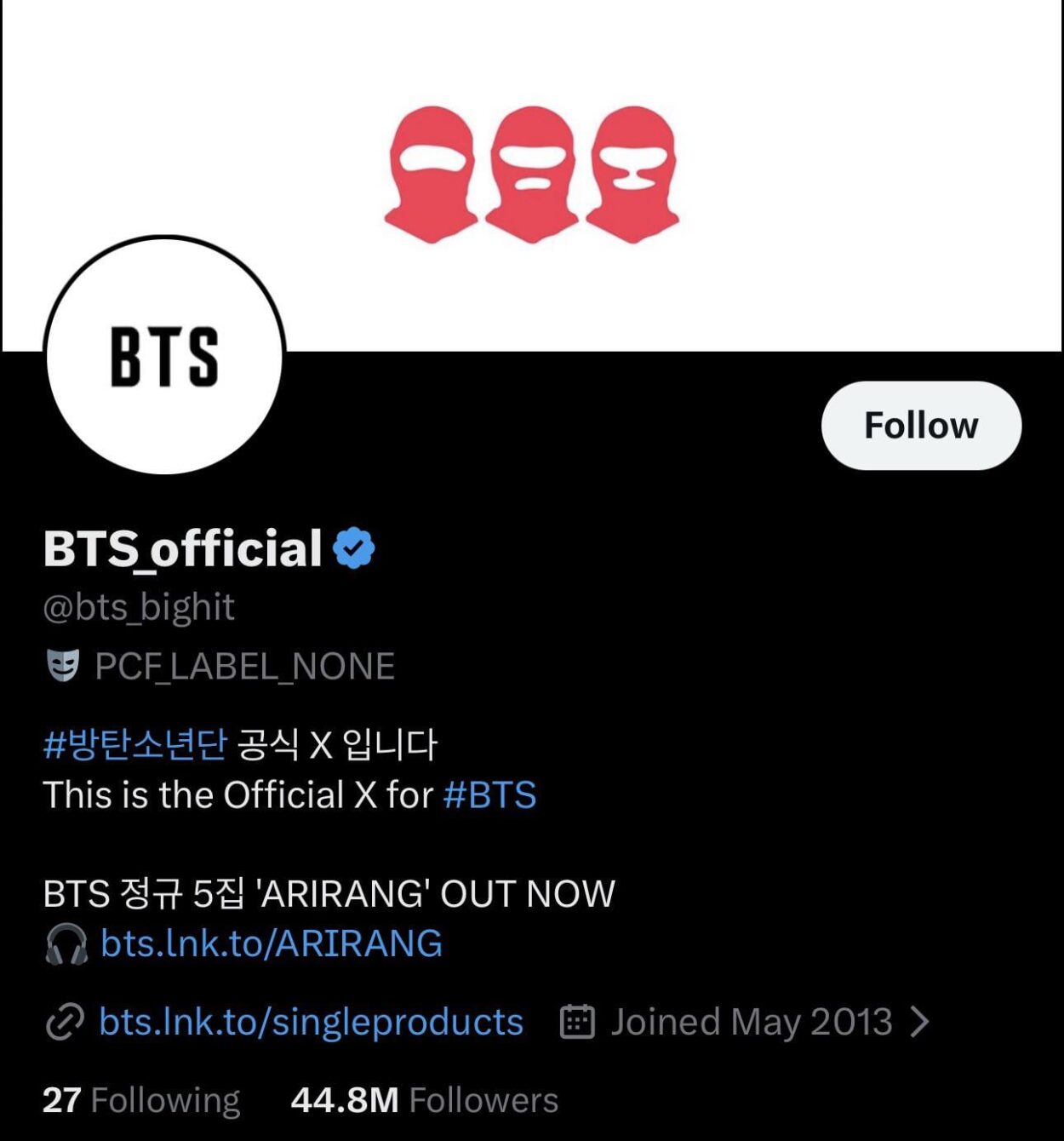 BTS Official Twitter changed their header - 070426