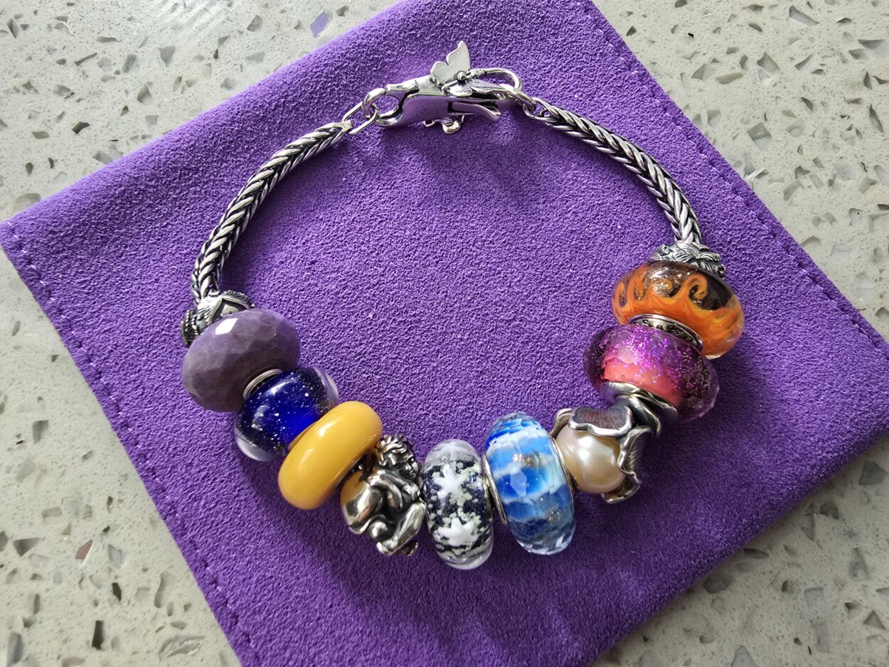 BTS-themed charm bracelet