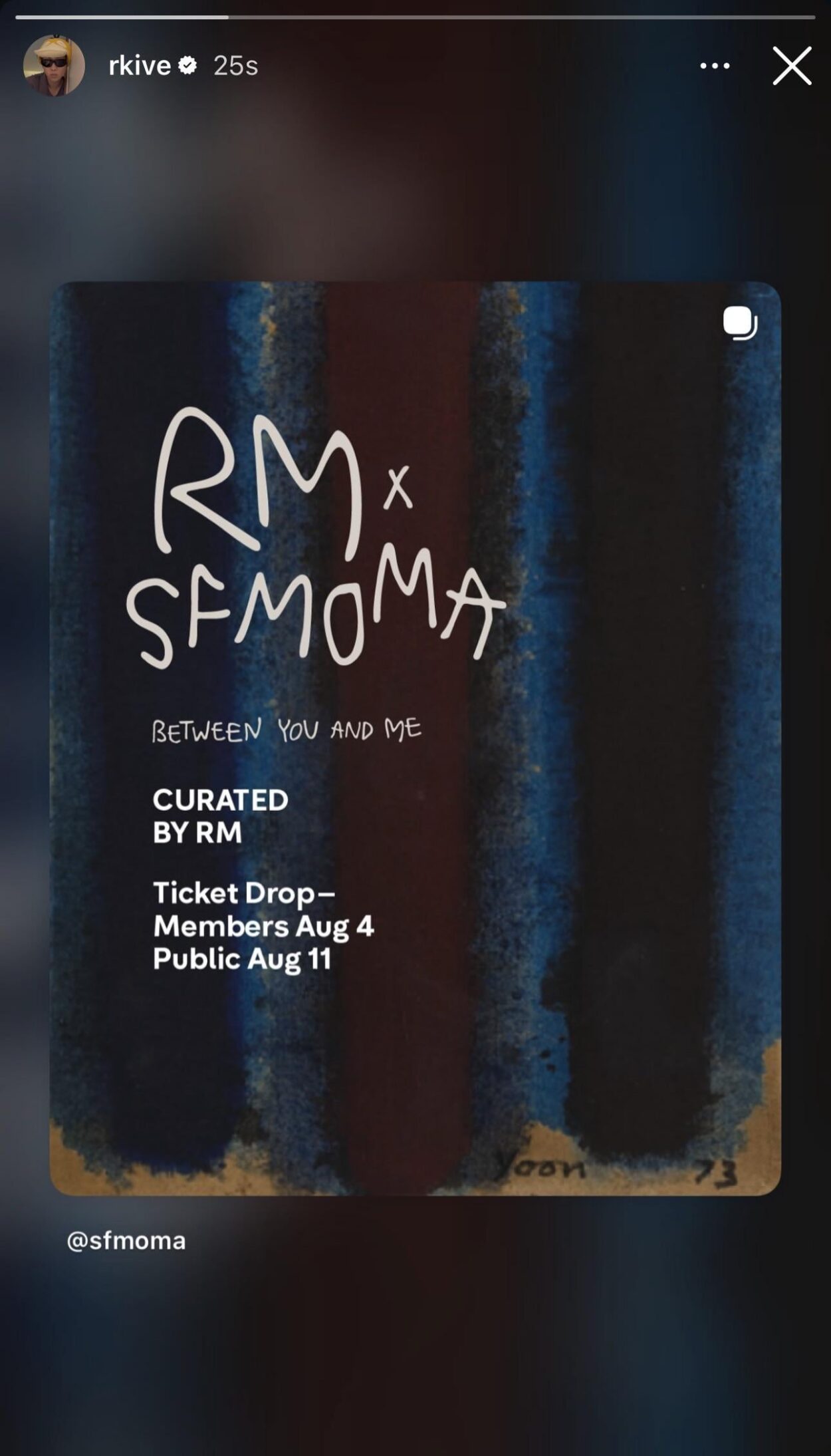 260521 RM on Instagram