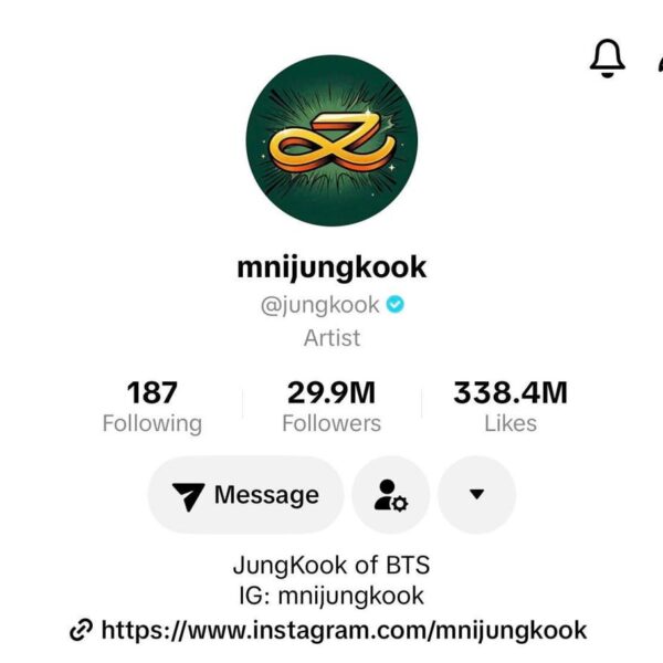 Jungkook updated his profile pics on TikTok & Instagram - 010526