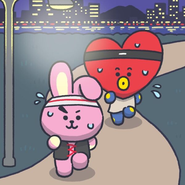 260526 BT21 on Instagram: Too cute to run past COOKY... 💘