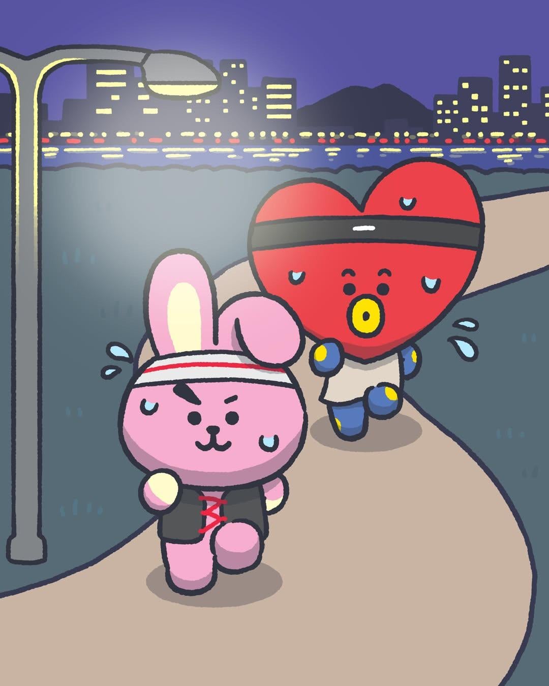 260526 BT21 on Instagram: Too cute to run past COOKY... 💘