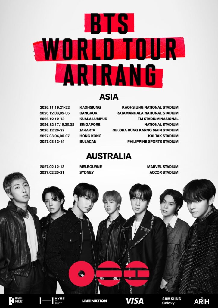 [NOTICE] BTS ‘ARIRANG’ IN ASIA & AUSTRALIA Ticket Information - 210526