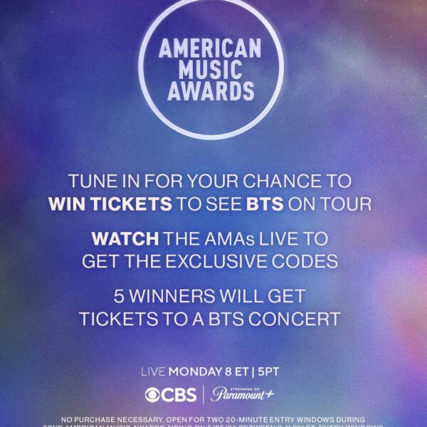 American Music Awards announce BTS ARIRANG ticket giveaway - 240526