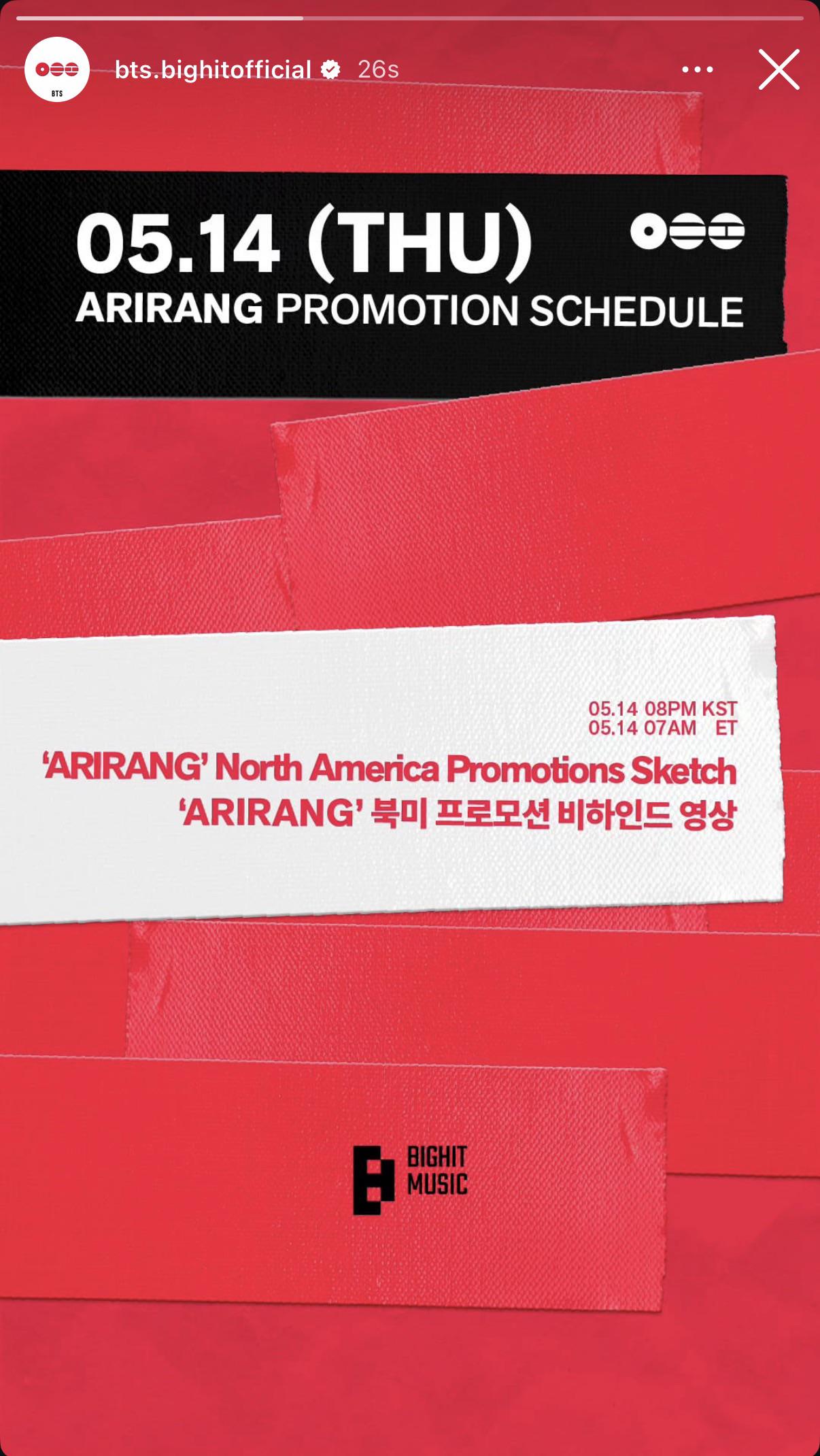 BTS Official IG Story 130526