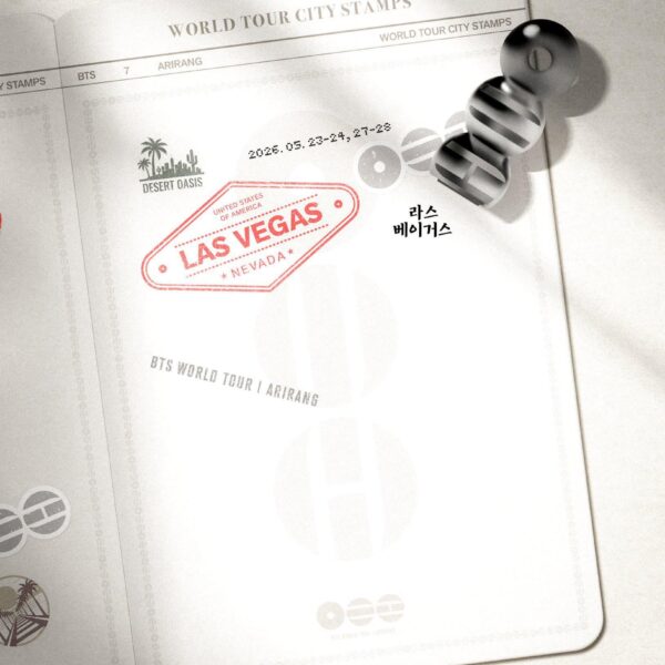 260523 HYBE Merch on Twitter: BTS WORLD TOUR ‘ARIRANG’ STAMP YOUR JOURNEY — LAS VEGAS