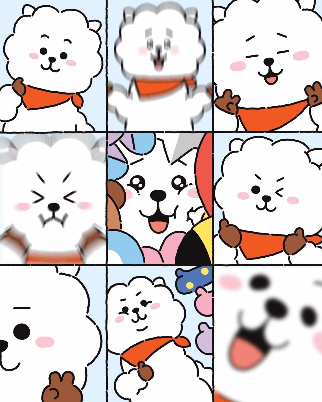 260507 BT21 on Instagram: RJ’s recommended poses! 📸✨