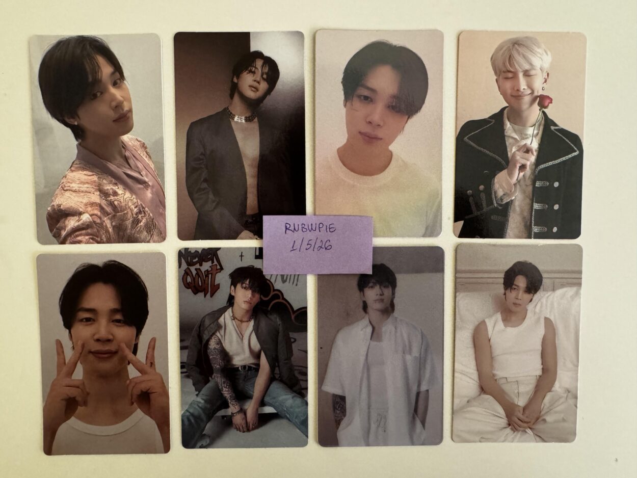 [WTS][WW/INT] Selling some of my photocards (Jimin, Jungkook, RM)