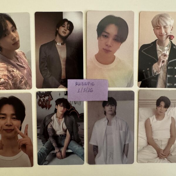 [WTS][WW/INT] Selling some of my photocards (Jimin, Jungkook, RM)